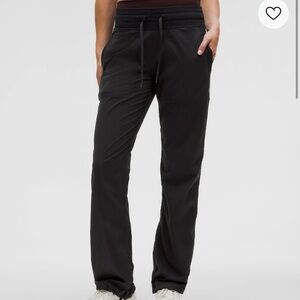 Black lulu dance studio pants